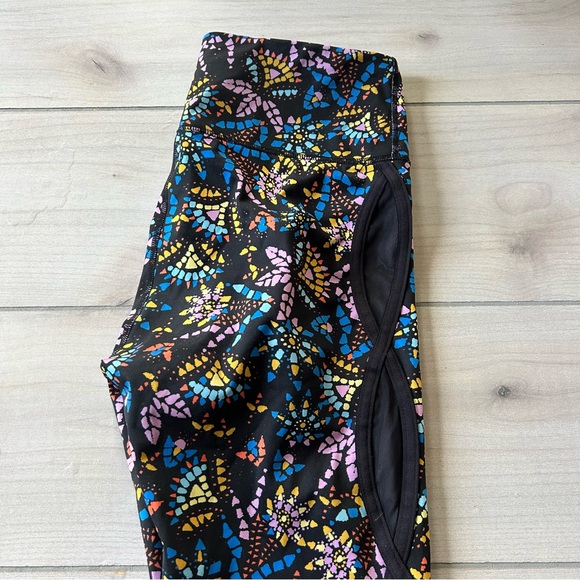 Free People Movement Liza Illusion Mesh Quick Dry High Rise Floral Legging - Picture 3 of 5